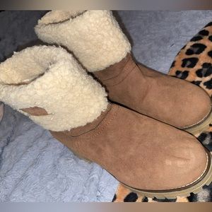 Women's Daily Booties Ankle Boots Winter Pom-pom Chunky Heel Round Toe